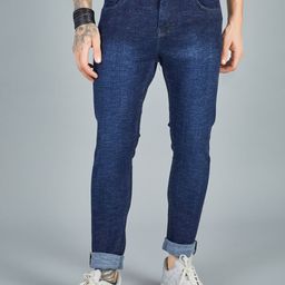 KAPTHE Men Slim Fit Low-Rise Light Fade Cotton Jeans-image-110
