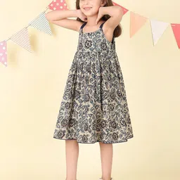 Fabindia Floral Print A-Line Dress-image-85