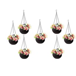 Rattan Hanging Planters Pot with Metal Hanging Chain-18