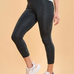 Enamor Multicolor Dry Fit High Waist Hugged Fit 7/8 Length Tights A609-54