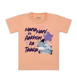 Arvesa Kids Typography Printed Extended Sleeves T-shirt-24