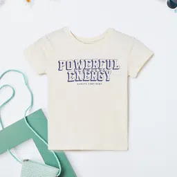 max Girls Typography Printed Applique T-shirt-picture-36