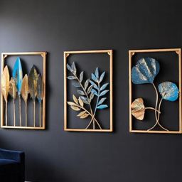 Kreative Arts Floral Wall Decor - Set Of 3-image-16