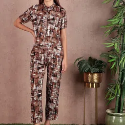 DARVI Printed Short Sleeves Shirt & Trousers-image-97