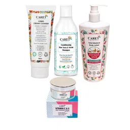 CARET ORGANIC Set of 4 Hybrid Face Wash, Neem Shampoo, Body Lotion & Daily Radiance Cream-16