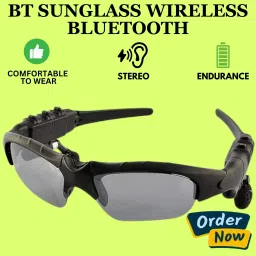 YAROH Bluetooth headset supported sunglass with mic for continuous dynamic MusicB411-image-90