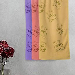 Myntra Elegant Homes Purple & Pink 3 Printed Cotton 300 GSM Bath Towel-image-33