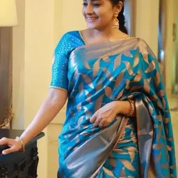 SAADHVI Woven Design Zari Pure Silk Kanjeevaram Saree-picture-14