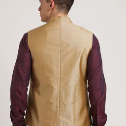 Turtle Printed Nehru Jacket image 5