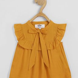 Chuppan chupai Girls Solid Ruffles Tie-Up Neck Top-image-84