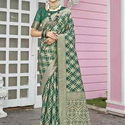 Anouk Rustic Woven Design Zari Chanderi Saree-picture-9