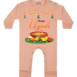 Arvesa Happy Ugadi Printed Bodysuit-image-22