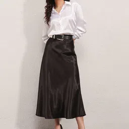 BIGDART A-Line Midi Skirts image 1