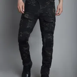 MOUNTMILLER Men Camouflage Printed Cargos Trousers-picture-21