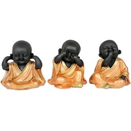 Aura Black 3 Pcs Fengshui Idol Showpiece-image-36