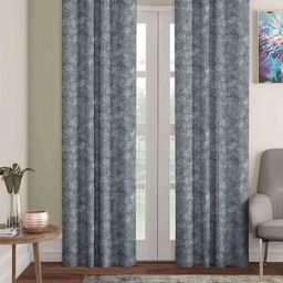 Aura Grey Set of 2 Black Out Door Curtain-12