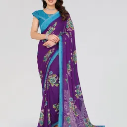 Moda Rapido Floral Printed Beads and Stones Saree-picture-37