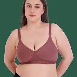 Aimly Women Plus Size Full Coverage Non Padded Seamless T-Shirt Bra-picture-29
