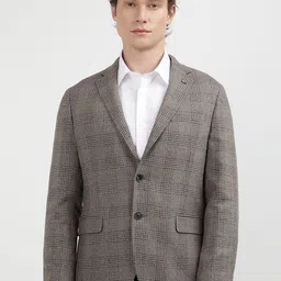 Tommy Hilfiger Checked Single Breasted Blazers-image-9