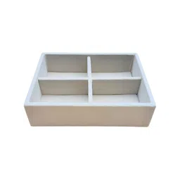La Trove Cream-Coloured Set of 1 Regular Drawer Organiser Organisers image 2