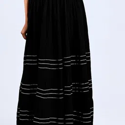 MIRAYYA Embellished Flared Maxi Skirt-picture-23