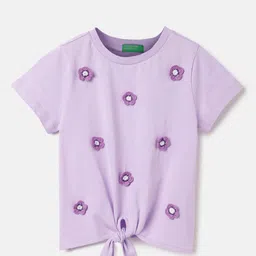 United Colors of Benetton Embellished Cotton Top-image-51