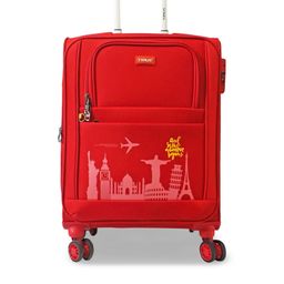 Timus Salsa Plus Soft Luggage Printed Cabin Trolley Bag-41