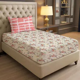 IVAZA Off White Geometric 1000 Polyester Single-image-86