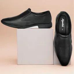 Ajanta Men Leather Formal Slip On Shoes-52