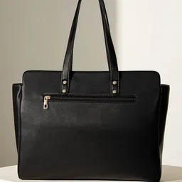 Mast & Harbour PU Structured Shoulder Bag with Quilted image 3