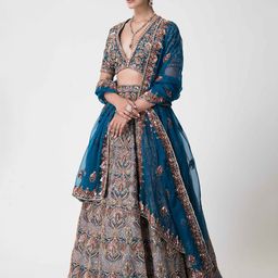 The Front Row Embellished Sequinned Ready to Wear Lehenga & Blouse With Dupatta image 3