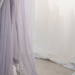 Anouk Embellished Border Sequinned Net Saree image 4