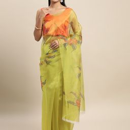DIVASTRI Floral Organza Saree-image-68
