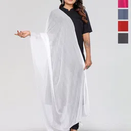 Moda Rapido Selection Of 5 Woven Design Tasselled Ethnic Dupattas-picture-33