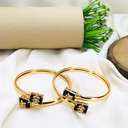 Anouk Set Of 2 18k Gold-Plated American Diamond Kada Bracelet image 5