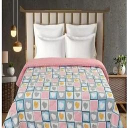 tundwal's Pink & Blue Printed Pure Cotton Reversible AC Room 210 GSM Single Bed Dohar-picture-11