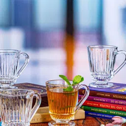 GOODHOMES Transparent Solid Glass Transparent Cups Set of Cups and Mugs-20