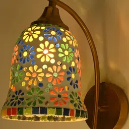 1ST TIME Multi Printed Glass Traditional Cylinder Wall Lamps Wall Lamps-picture-40