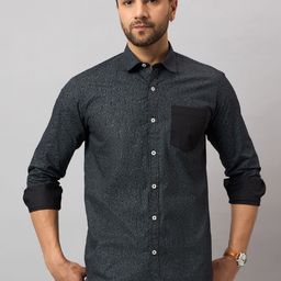 THE BEETEL HOUSE Men Micro Ditsy Printed Spread Collar Cotton Casual Shirt-picture-39
