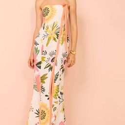 StyleCast x Revolte Strapless Floral Print Bodycon Dress-38