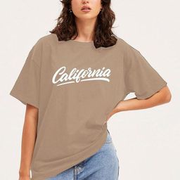Genzy Women Typography Printed Drop-Shoulder Sleeves Applique T-shirt-image-12