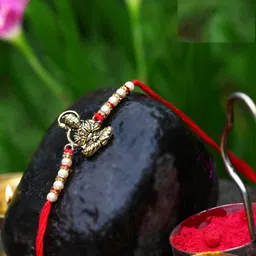 VIVASTRI Men Gold Multistrand Rakhi-34