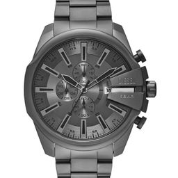 DIESEL Mega Chief Slim Men Skeleton Dial & Reset Time Analogue Watch DZ4676-11