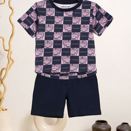 HELLCAT Boys Printed Short Sleeves T-shirt With Shorts-picture-12