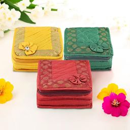 Kuber Industries Yellow Set of 3 Regular Jewellery Organiser Organisers-18