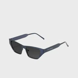 SAM & MARSHALL Unisex Black Lens & Blue Cateye Sunglasses with-36