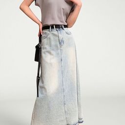 HERE&NOW A-Line Maxi Skirt-image-56