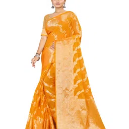 shree krishna fashion Woven Design Zari Art Silk Banarasi Saree-picture-43