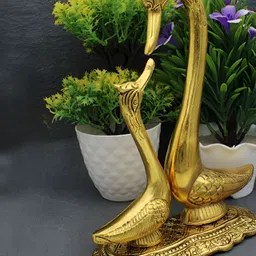 Fashion Bizz Gold-Toned Birds and Animals Figurine Showpiece-image-67