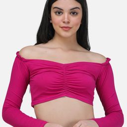 BAESD Off-Shoulder Bardot Crop Top-image-32